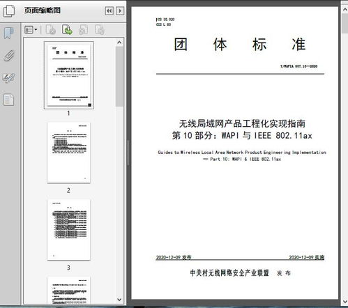 无线局域网产品工程化实现指南 第10部分 wapi与ieee 802.11ax t wa2020 14页